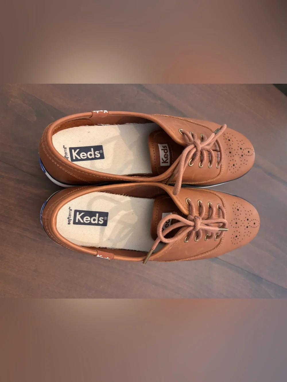 Keds Women’s Cognac Lace-Up Platform Sneakers
